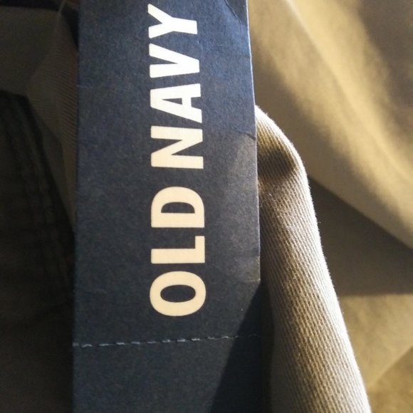 new Old Navy khaki Grayish pants with pink lobsters embroidered size 10 tall - Picture 12 of 15